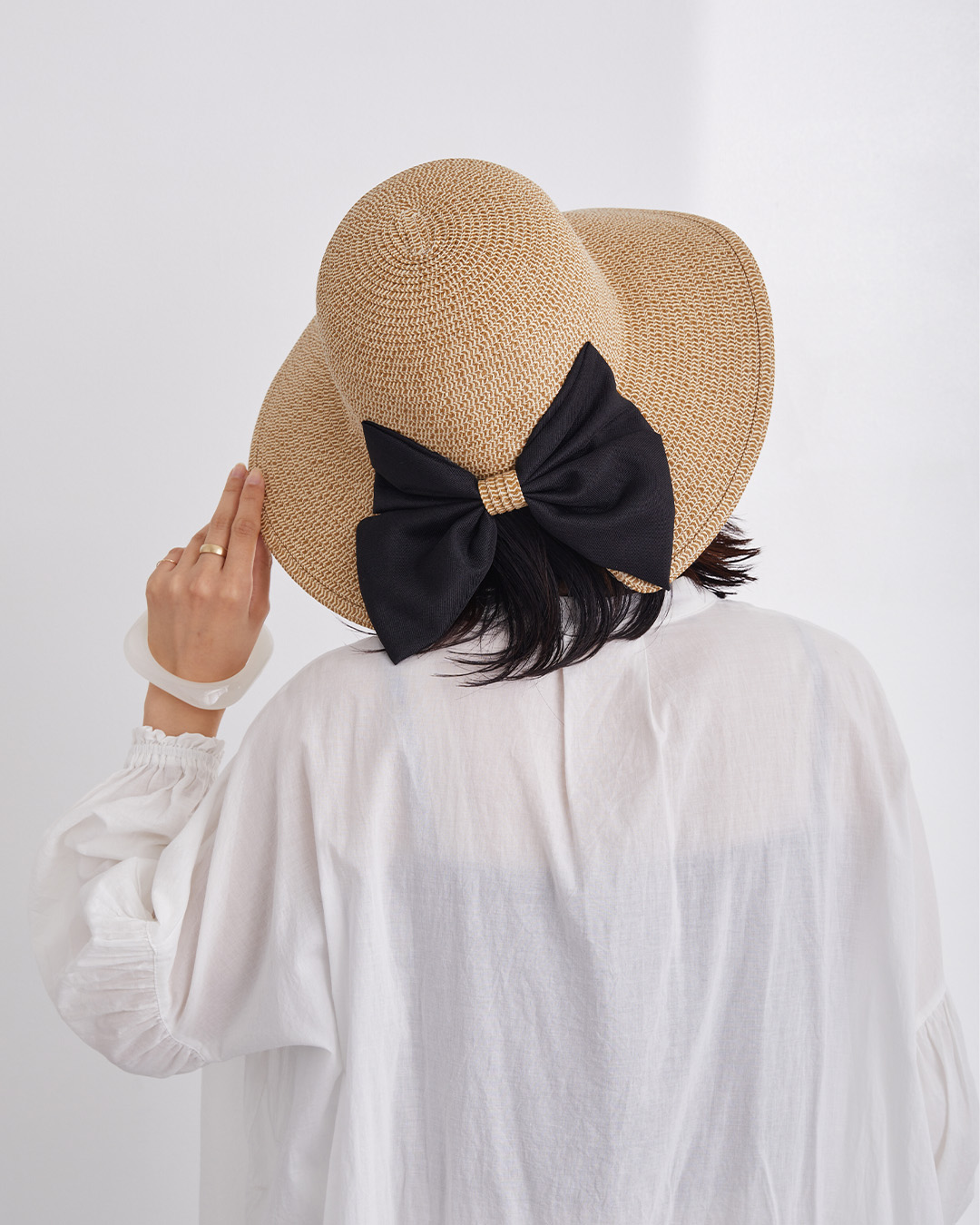 45rpm かごあみハット 麦わら帽子 ストローハット 天然 パンダナス